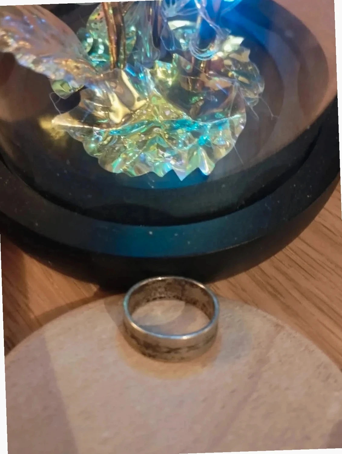 Anillo de fantasía vintage. Motivos tribales. Talla 54 – photo 4